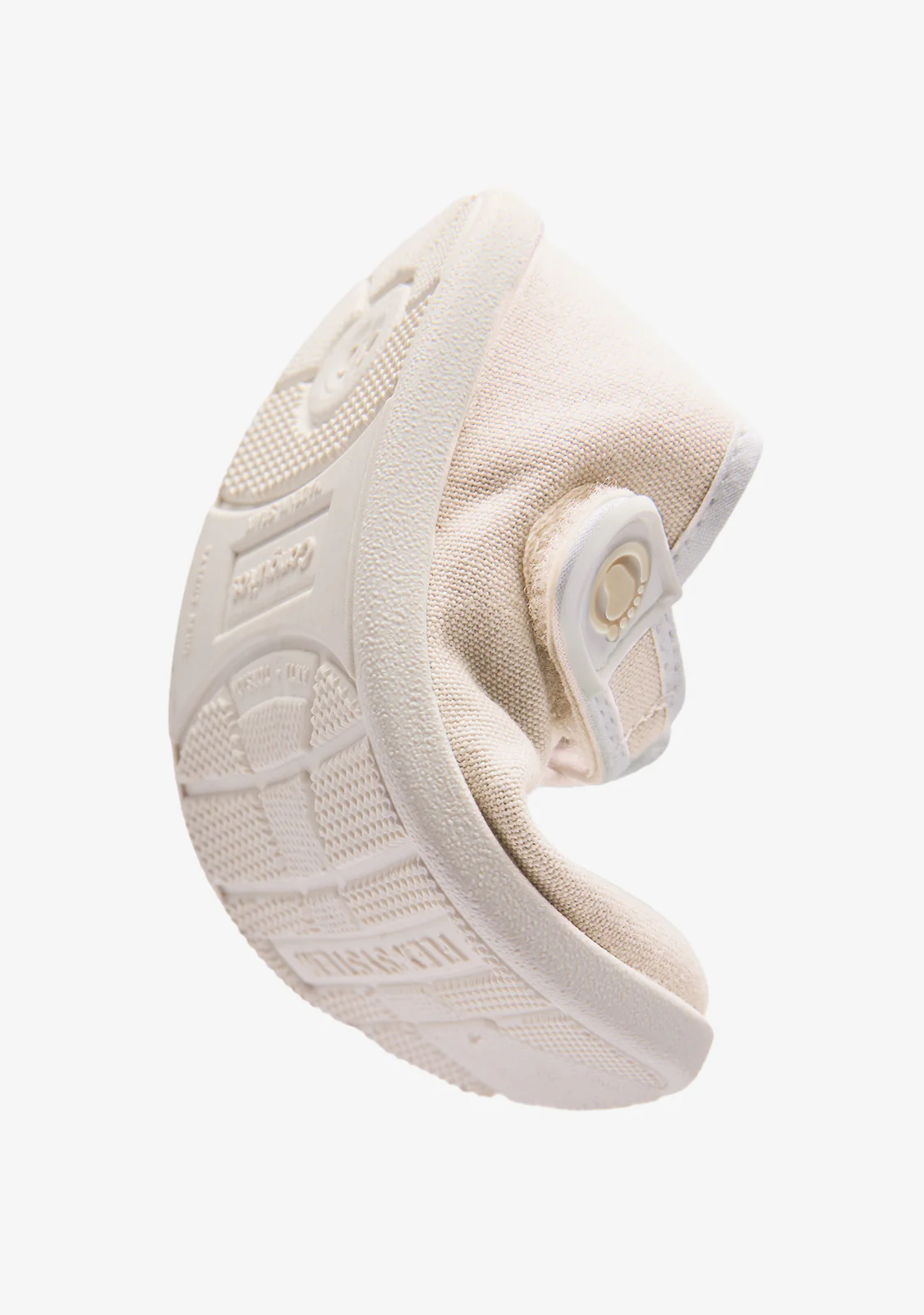 Baby´s Beige Canvas Barefoot Mary Janes - Image 3