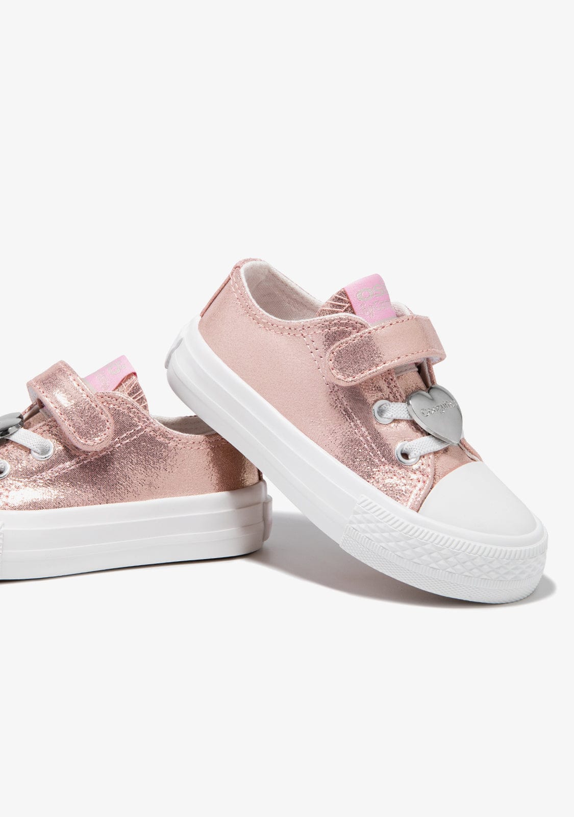 Baby´s Metallized Pink Canvas Sneakers - Image 3