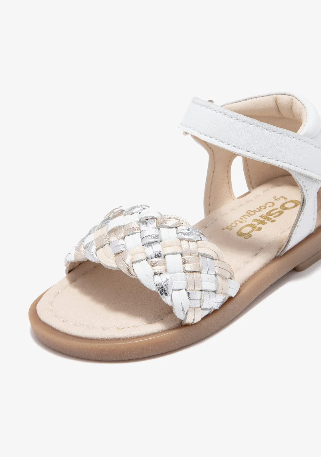 Baby´s White Braid Sandals - Image 3
