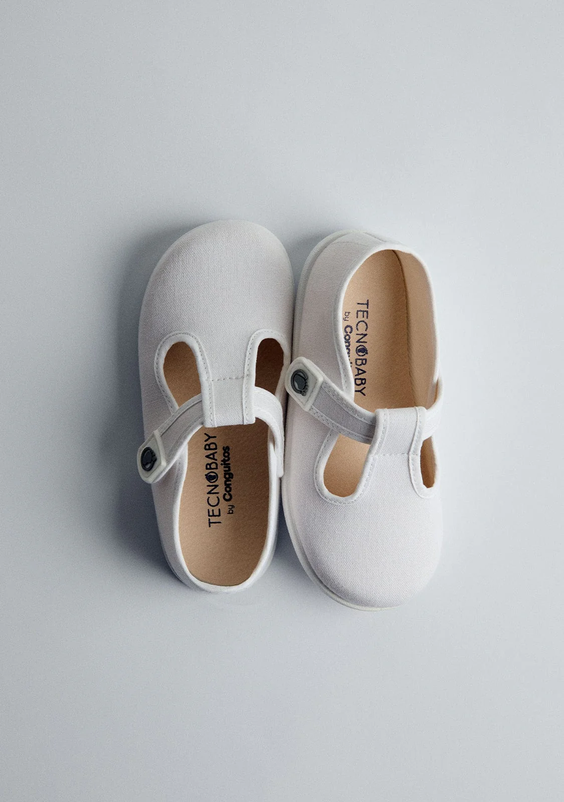 Baby´s White Canvas Barefoot Mary Janes - Image 7