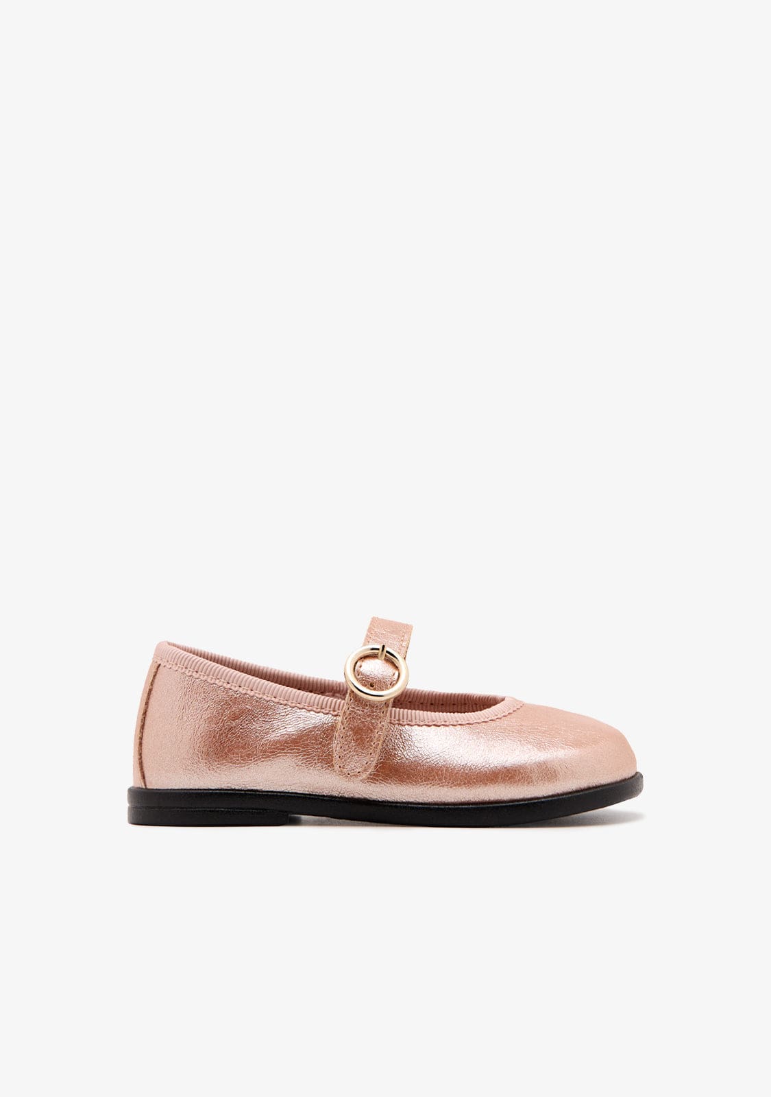 Pink Buckle Ballerinas