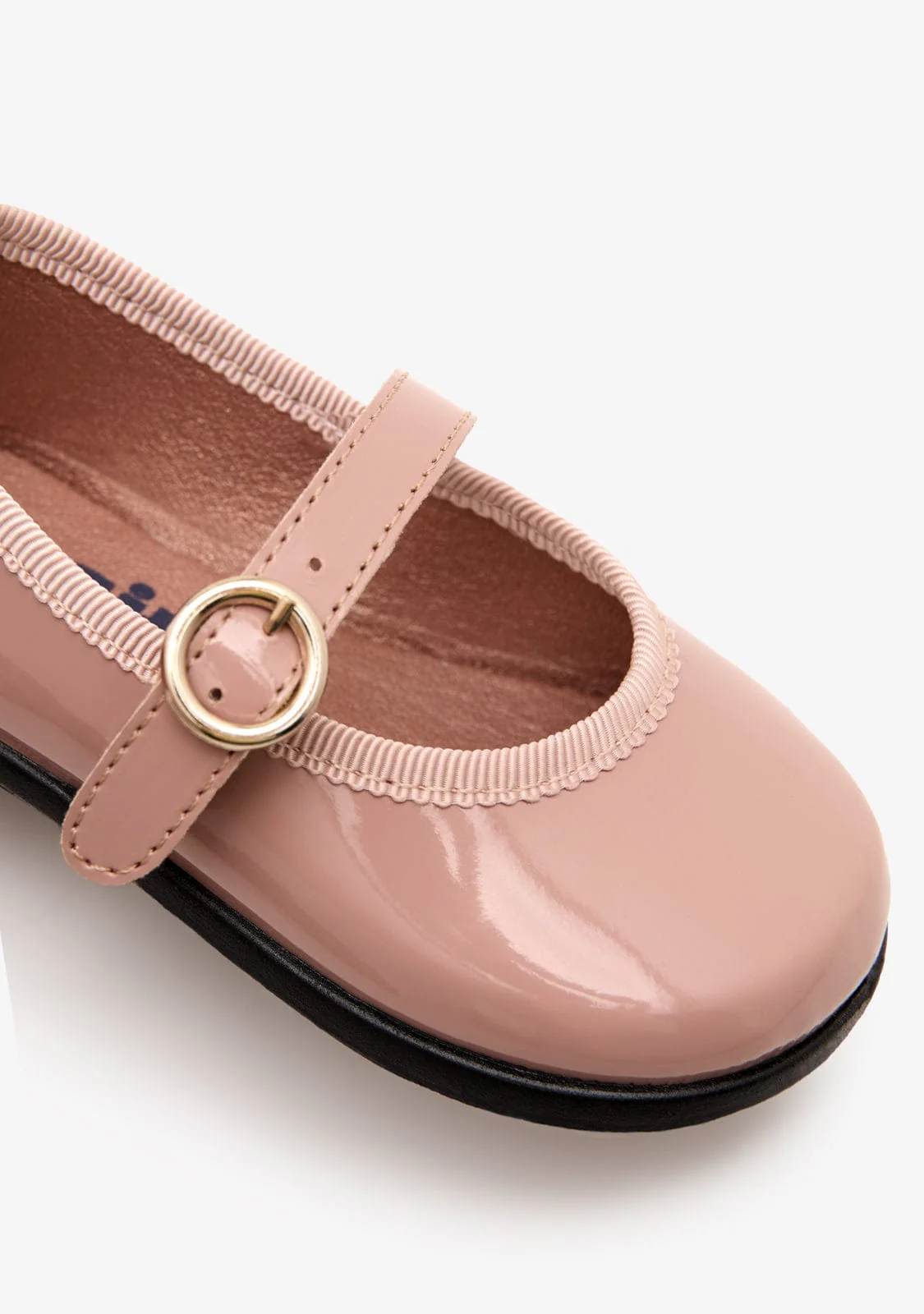 Pink Buckle Patent Leather Ballerinas - Image 3