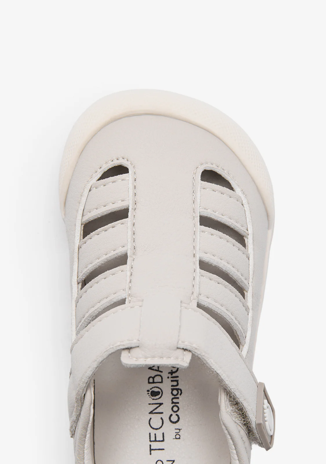 Beige Barefoot Baby Sandals - Image 4