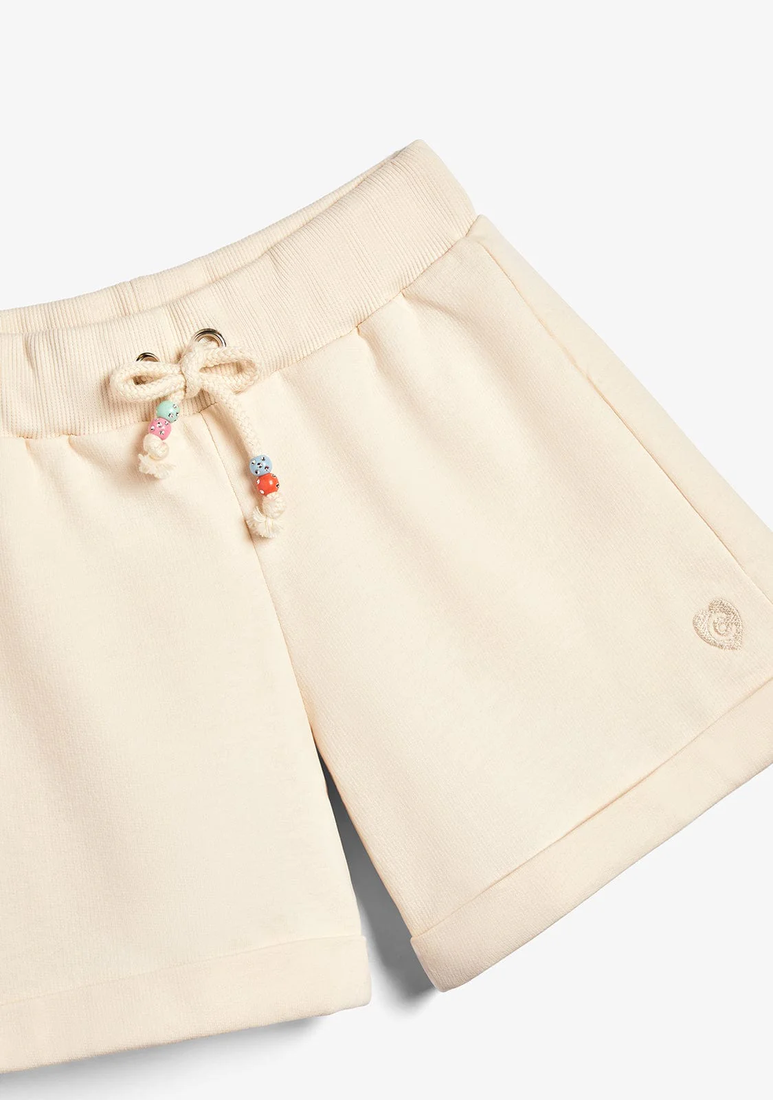 Beige Beaded Shorts - Image 2