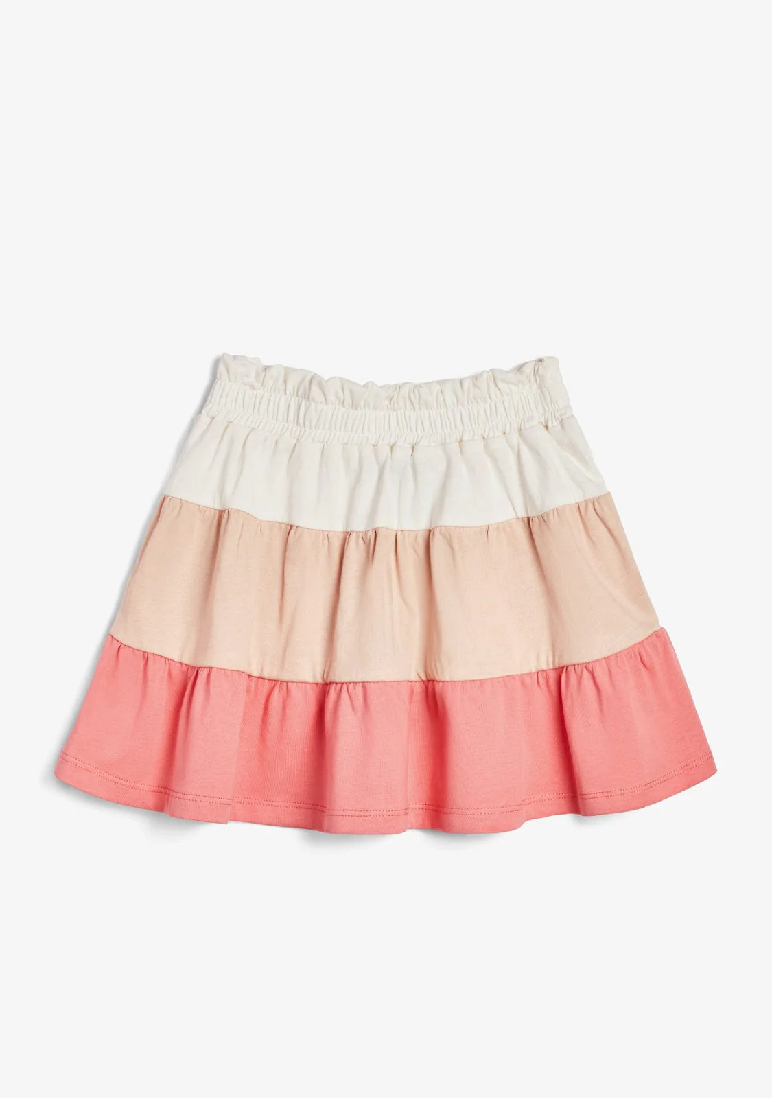Beige Block Skirt - Image 3