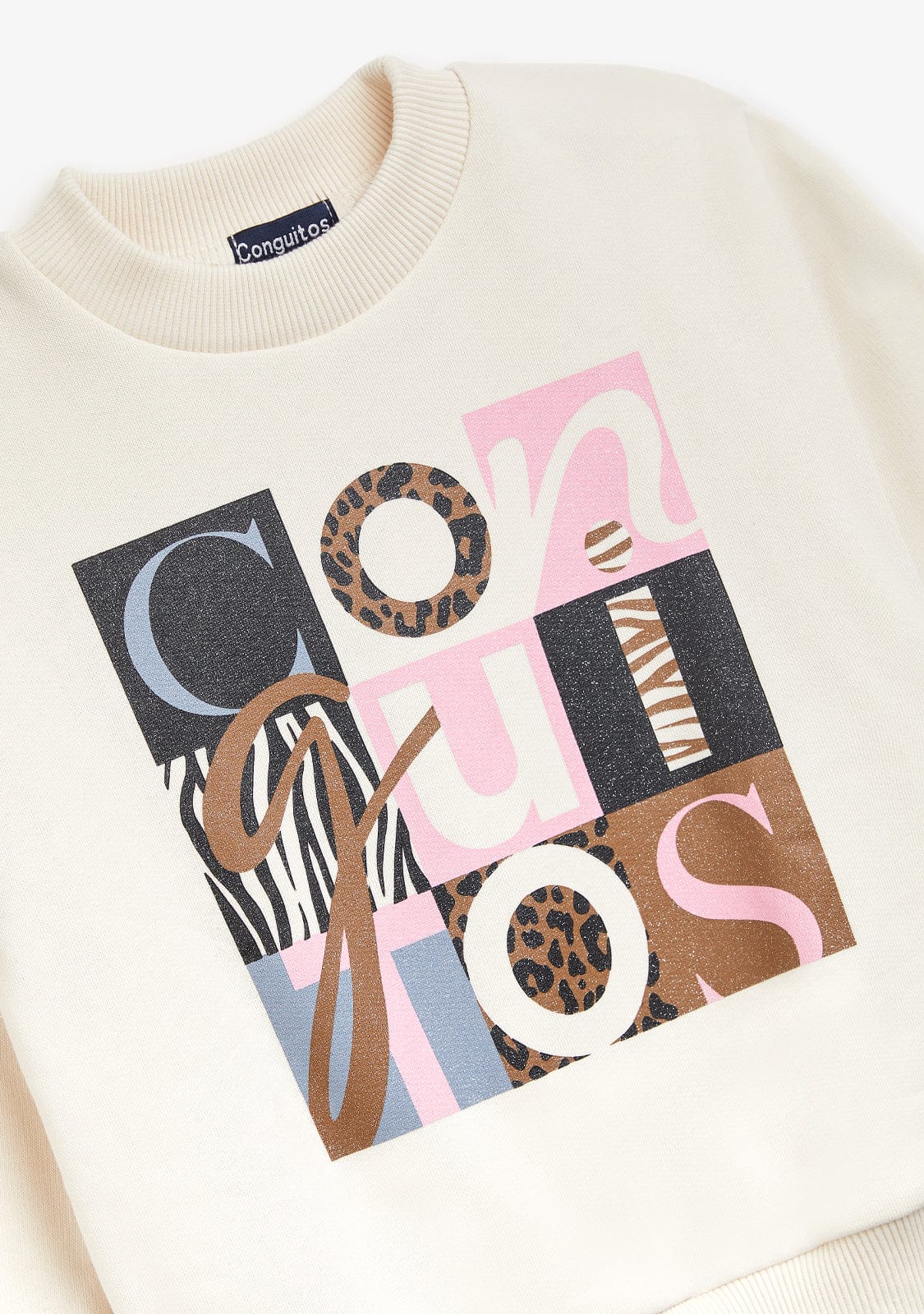 Beige Conguitos Mosaic Sweatshirt - Image 3