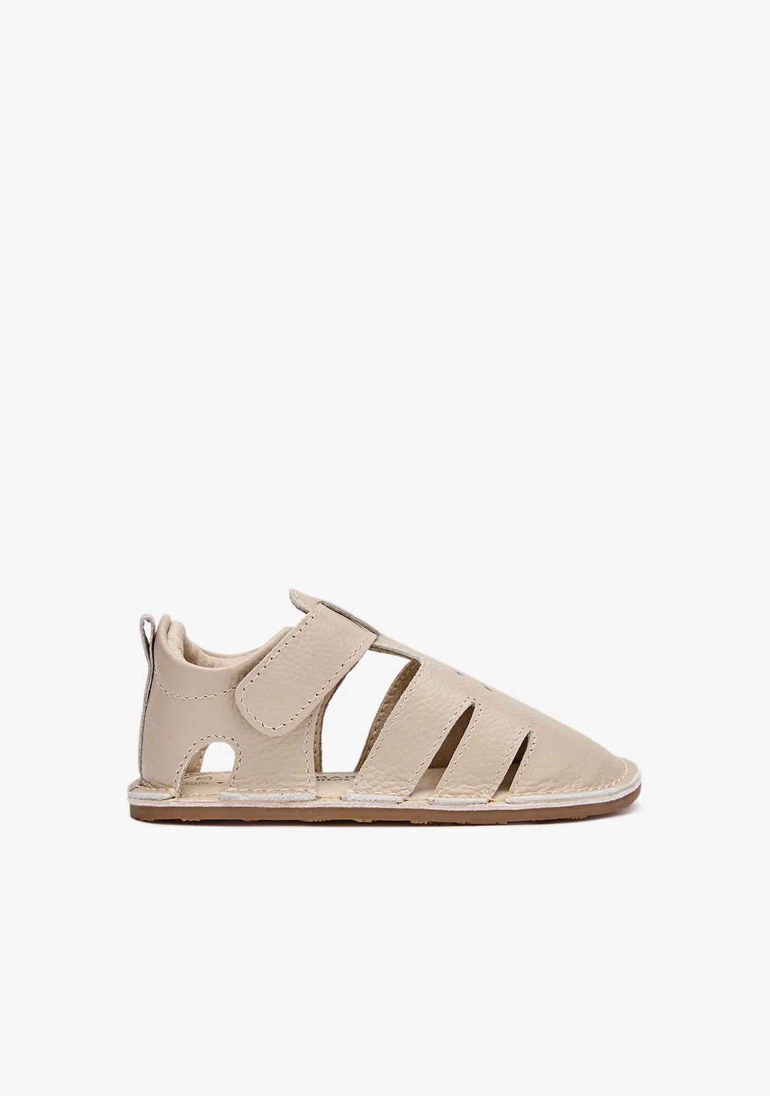 Barefoot Closed Beige Sandals for Baby