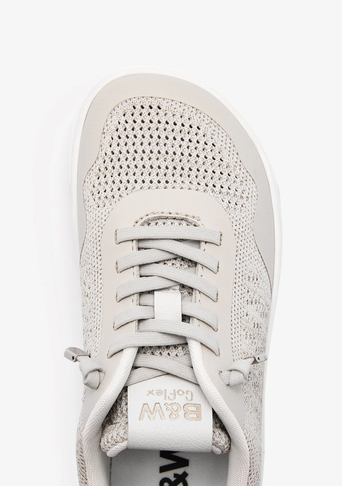 Beige Embroidery Barefoot Goflex Sneakers - Image 4