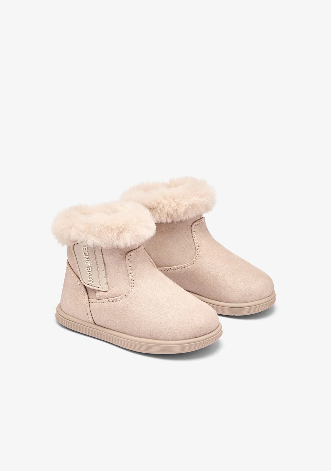 Beige Fur Barefoot Boots - Image 2