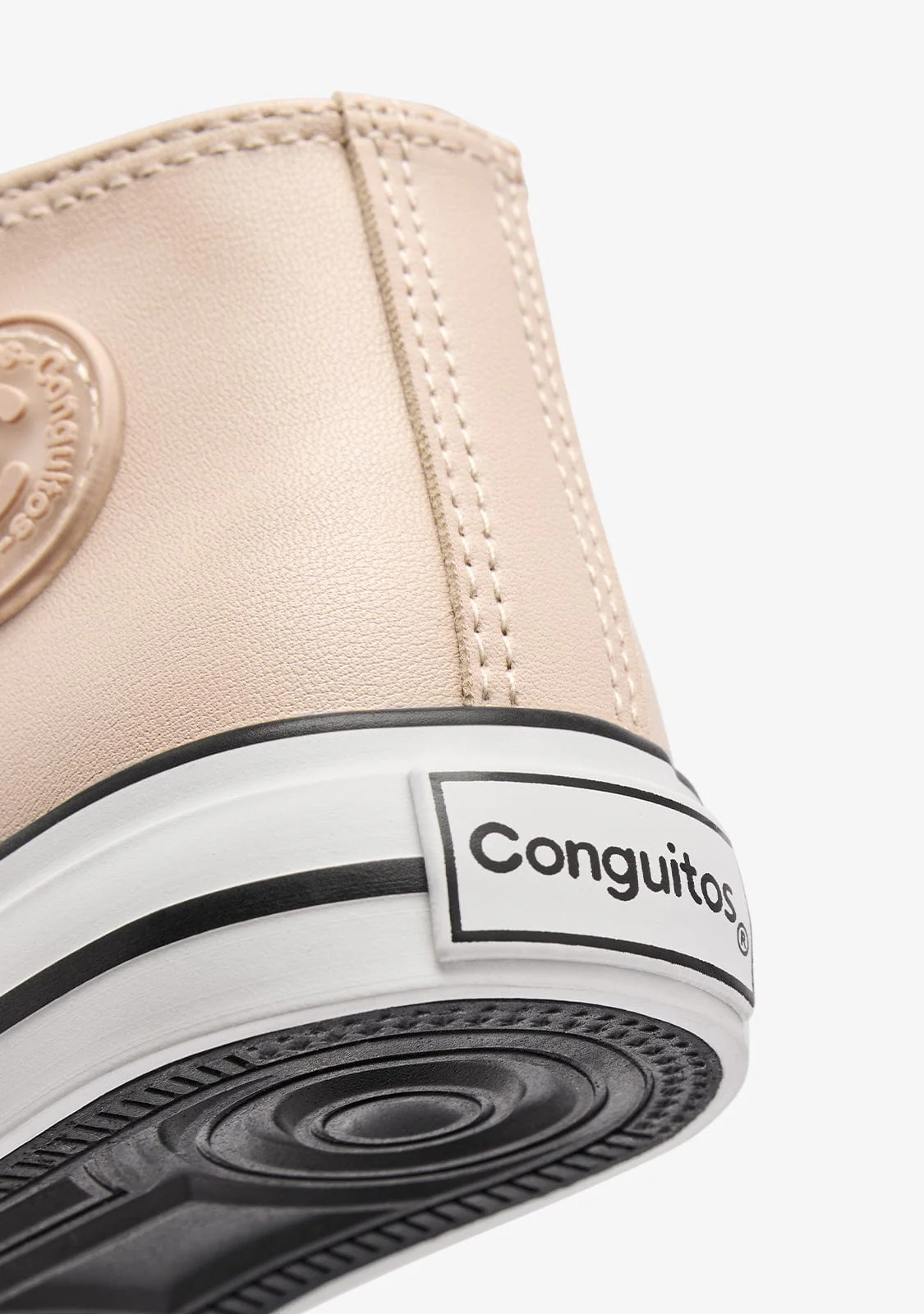 Beige High Strap Sneakers - Image 3