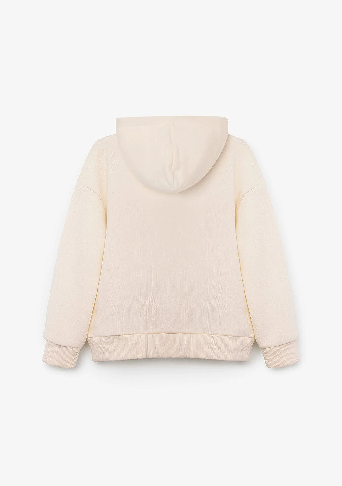 Beige Hoodie Bear Sweatshirt - Image 4