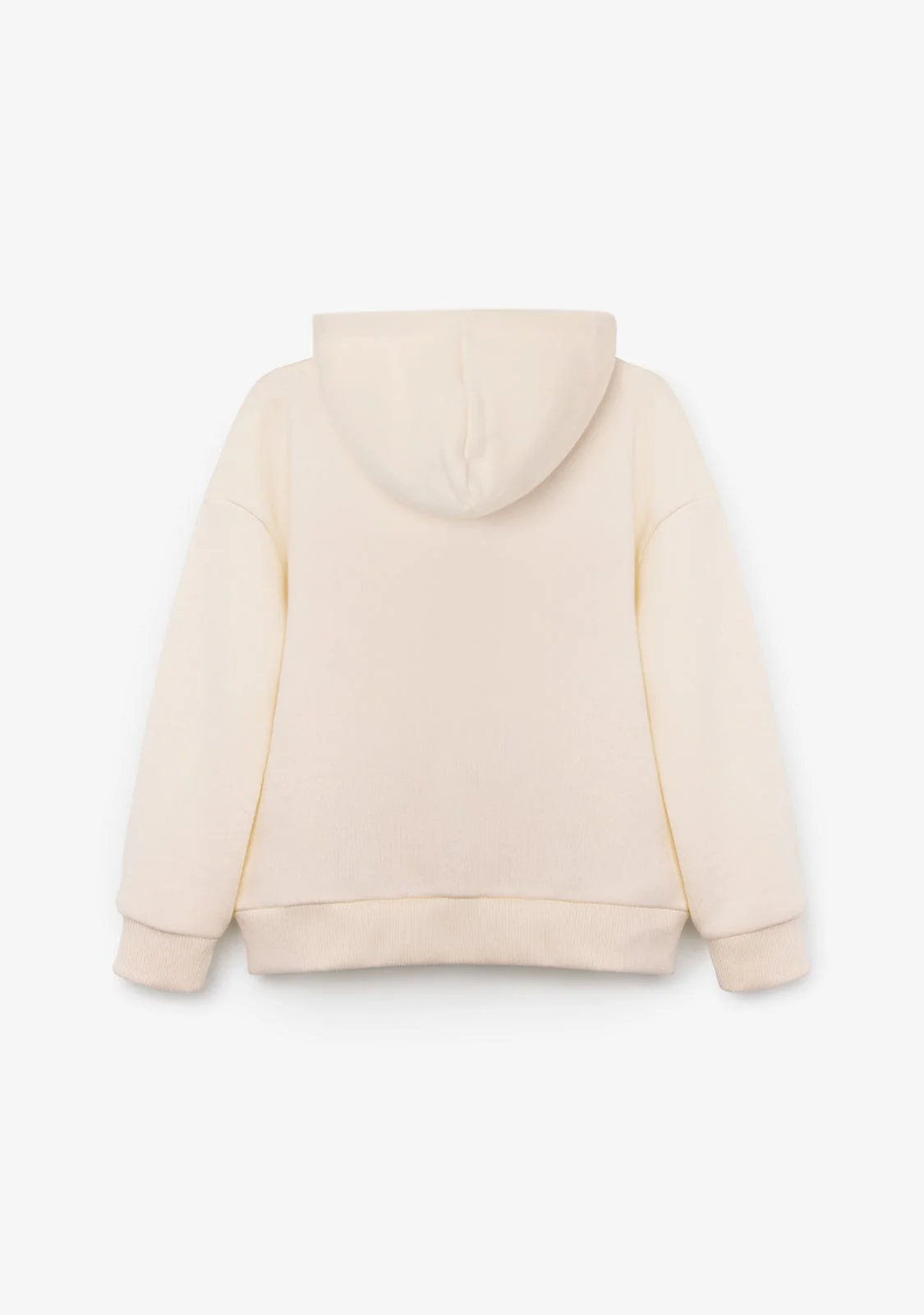 Beige Hoodie Flag Sweatshirt - Image 4