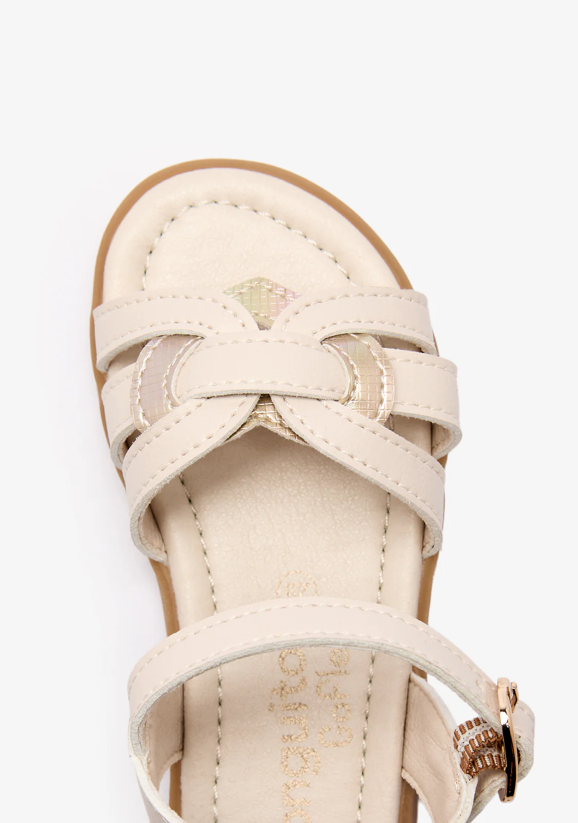 Beige Knot Barefoot Goflex Sandals - Image 4