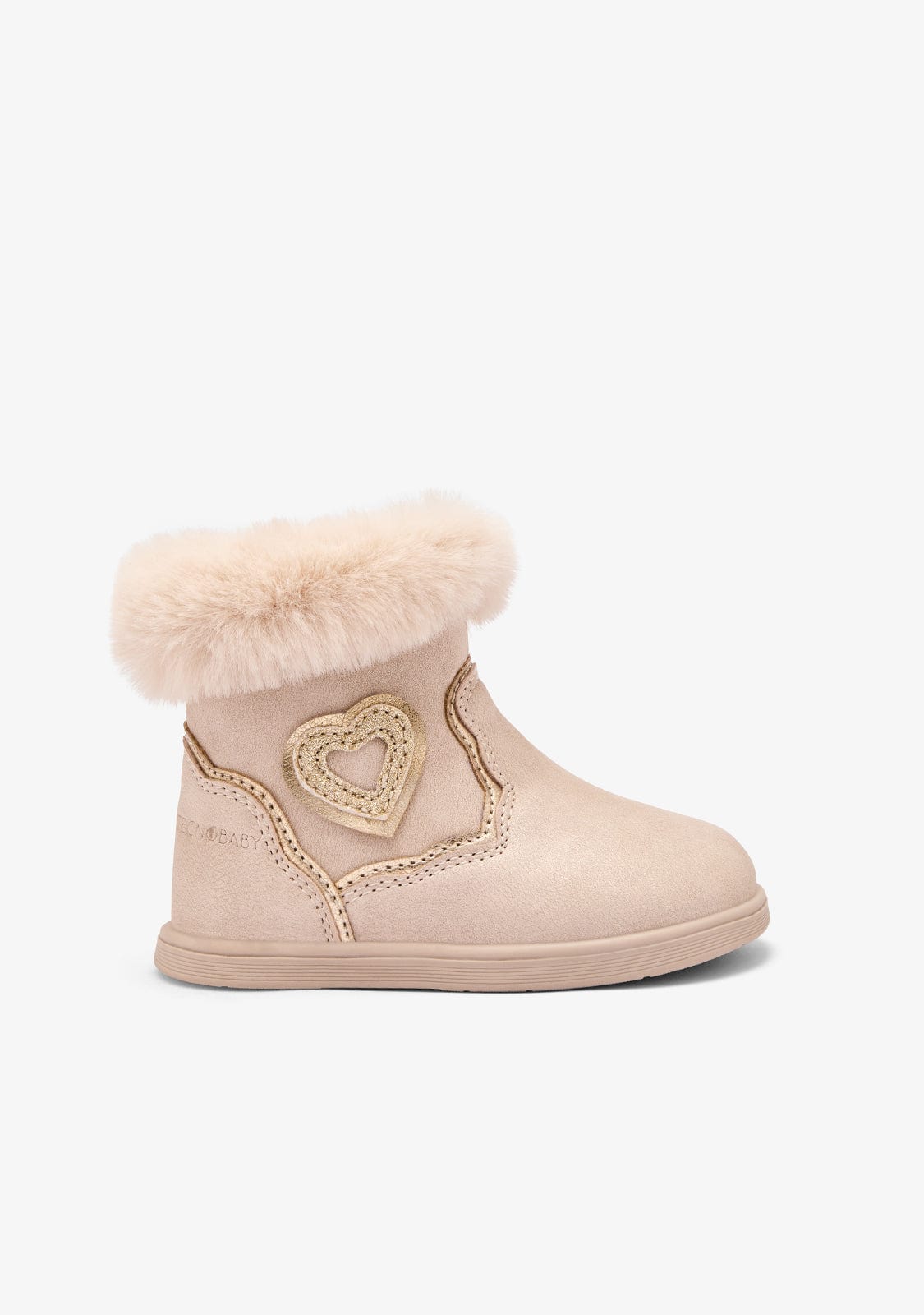 Beige Barefoot Heart Boots