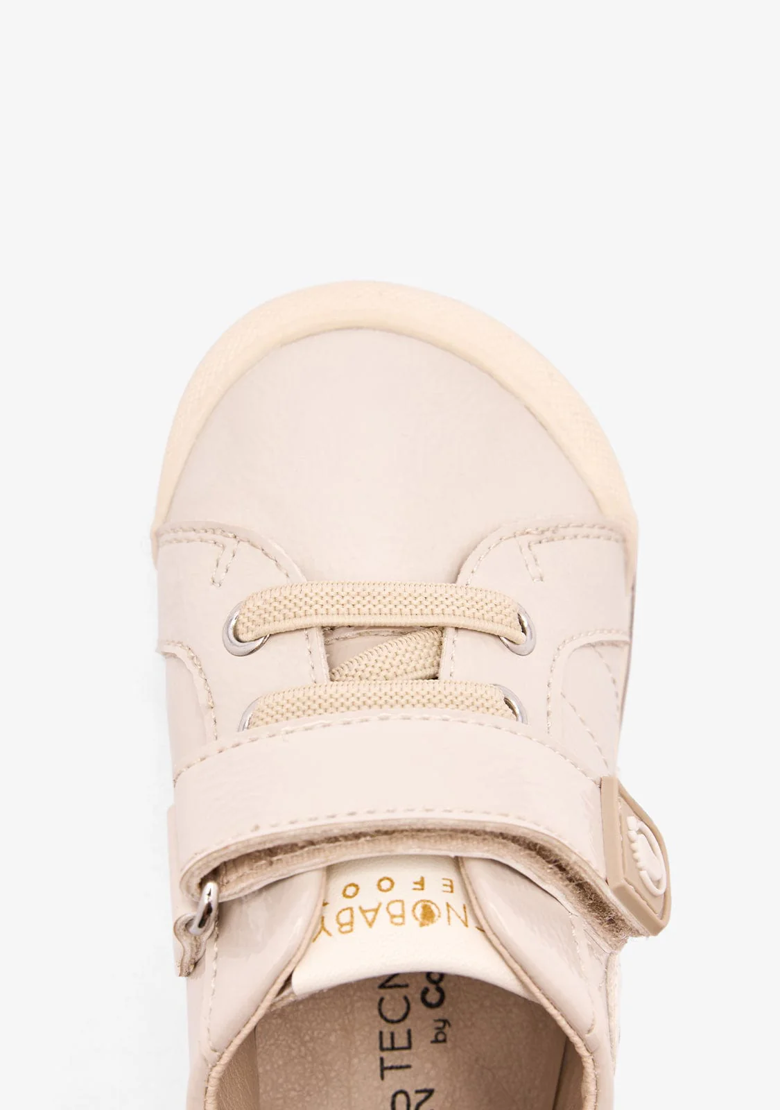 Beige Barefoot Hearts Patent Casual Sneakers - Image 4