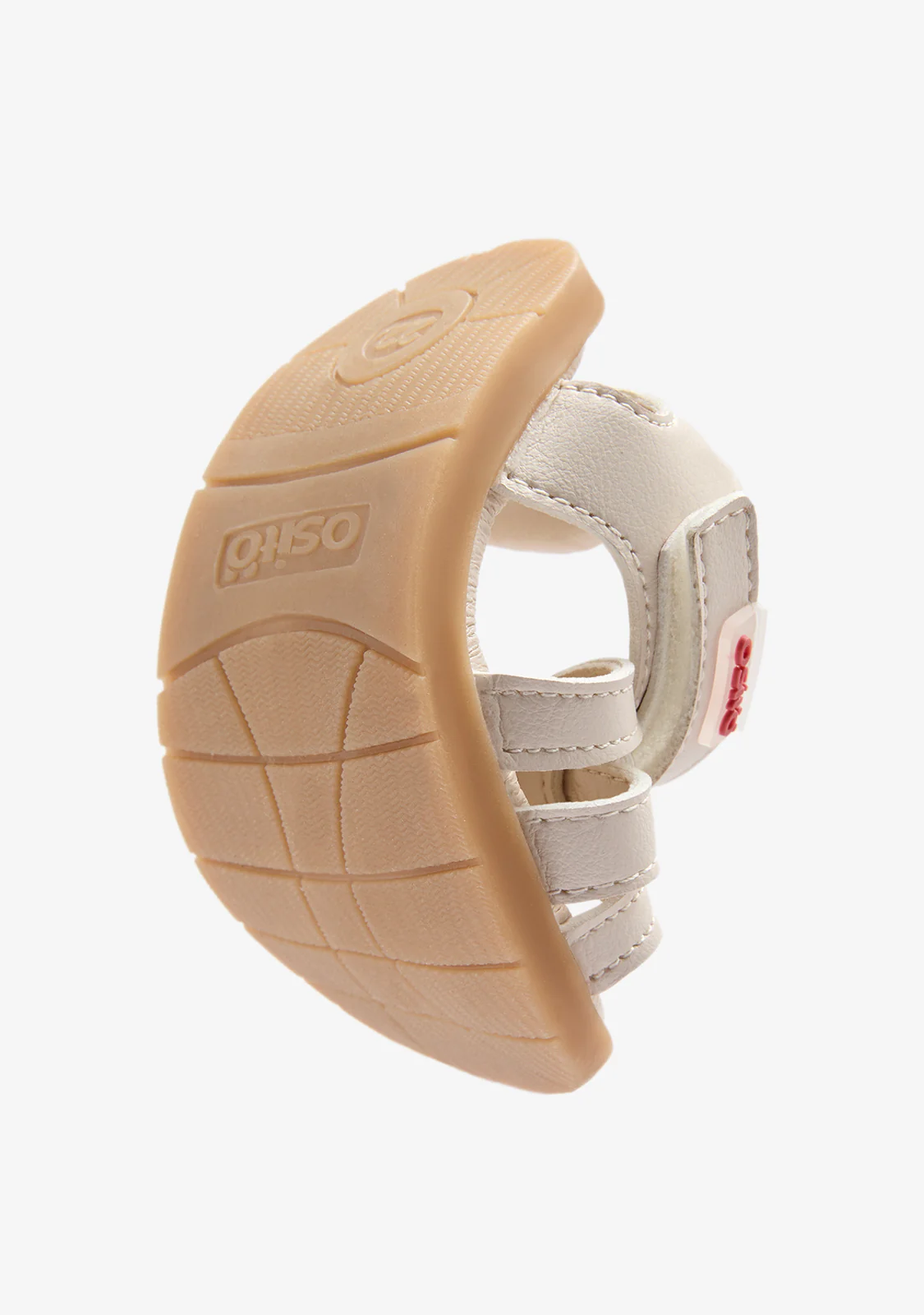 Beige Shiny Barefoot Goflex Baby Sandals - Image 3