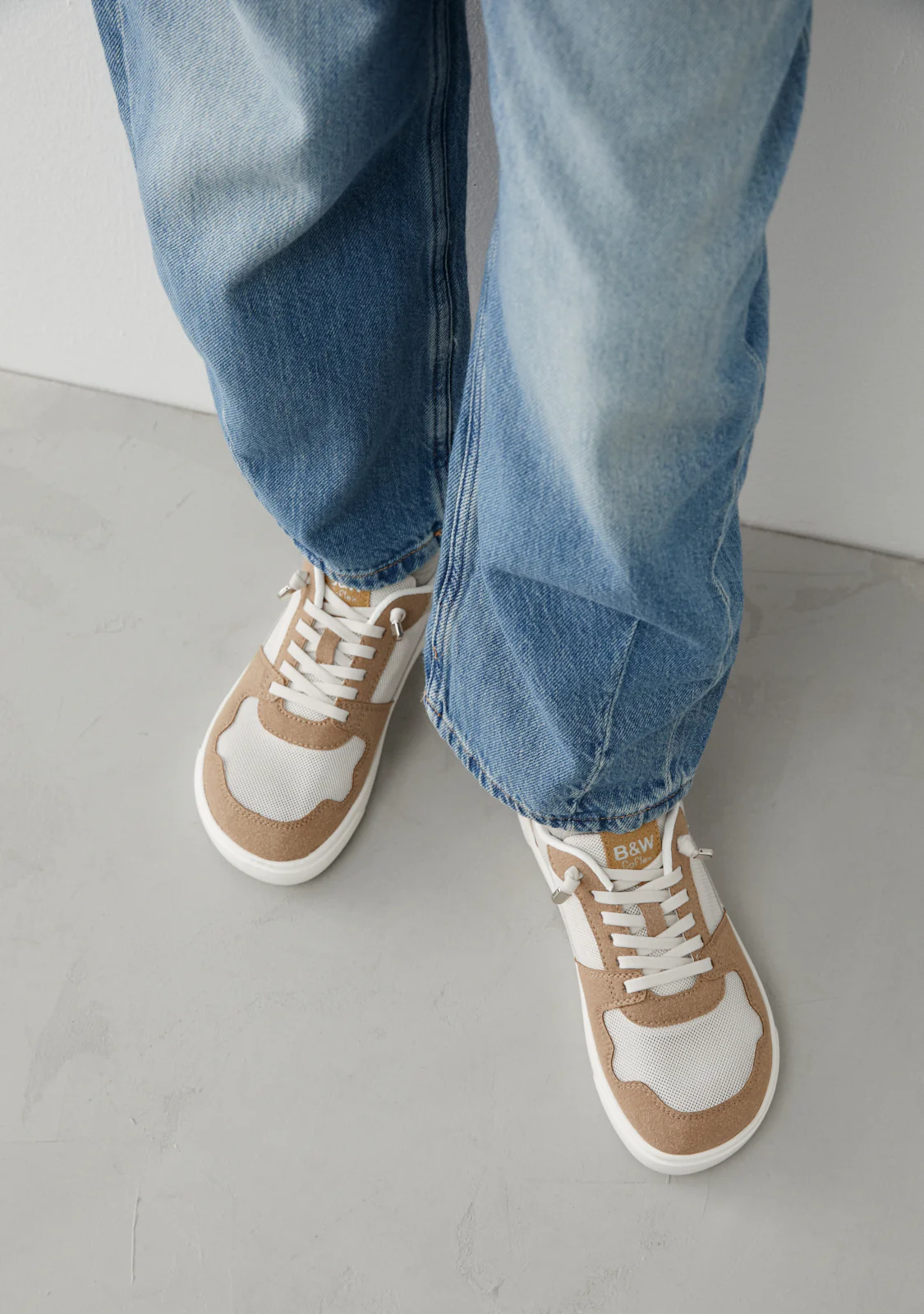 Beige White Barefoot Goflex Sneakers - Image 5