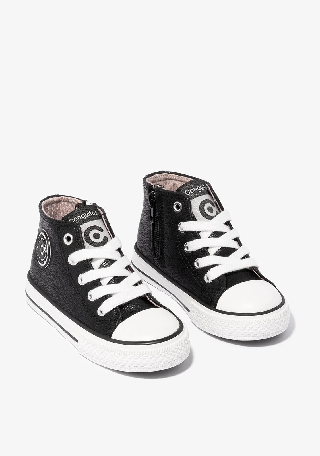 Black Basic High Sneakers - Image 2