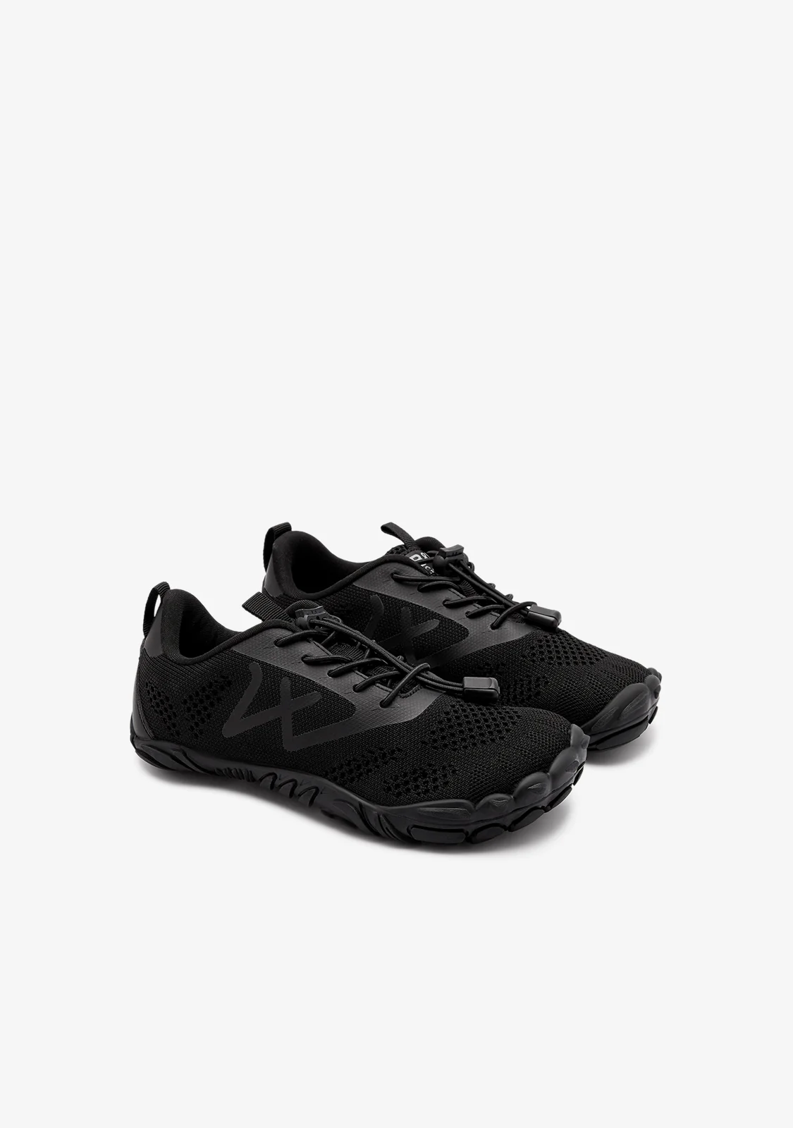 Black Canvas Barefoot Goflex Sneakers - Image 2