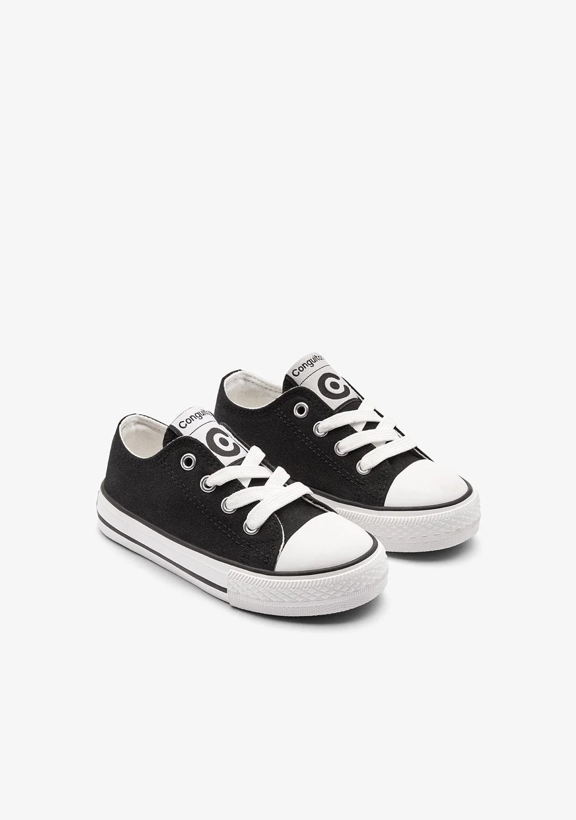 Black Classic Canvas Sneakers - Image 2