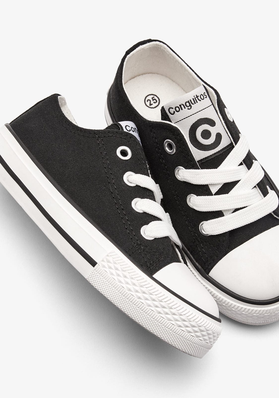 Black Classic Canvas Sneakers - Image 3