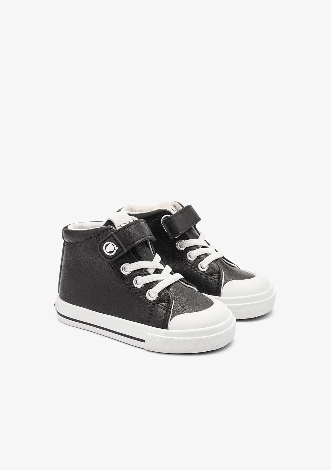 Black Barefoot High Strap Sneakers - Image 2