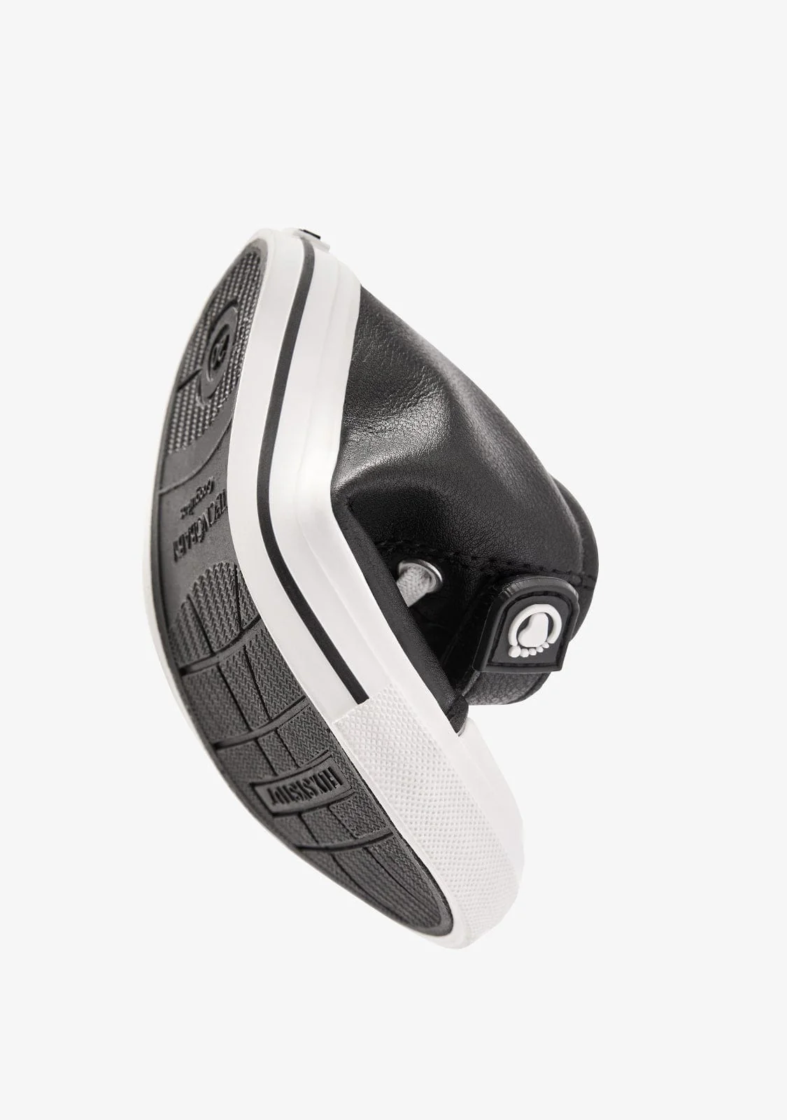 Black Barefoot High Strap Sneakers - Image 3