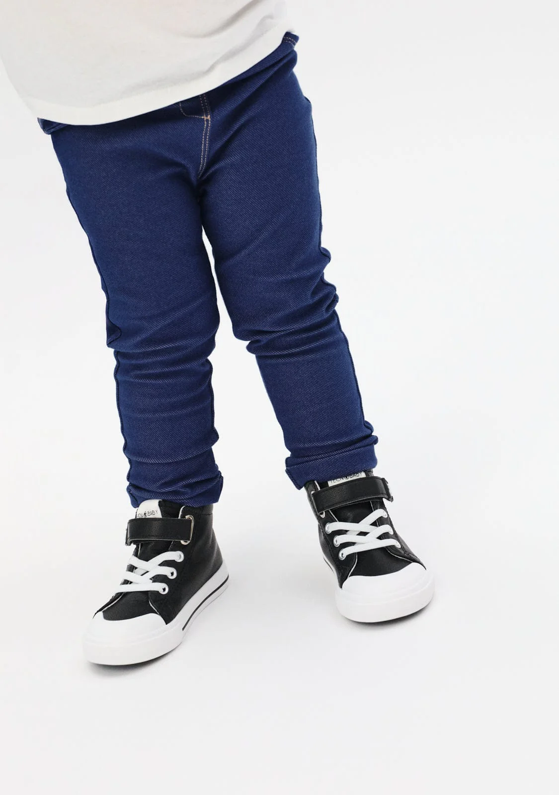 Black Barefoot High Strap Sneakers - Image 5