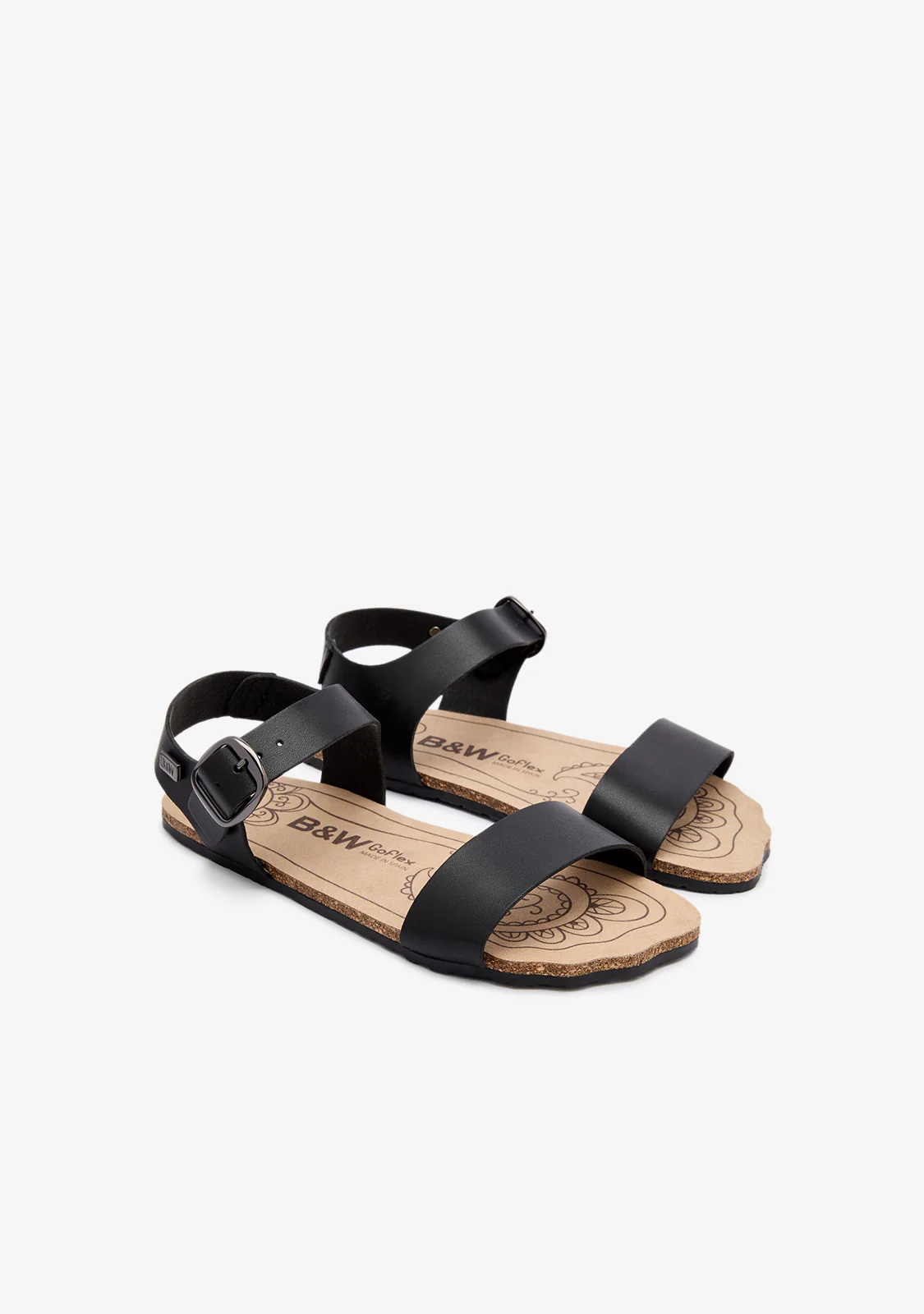Black Strap Barefoot Goflex Sandals - Image 2