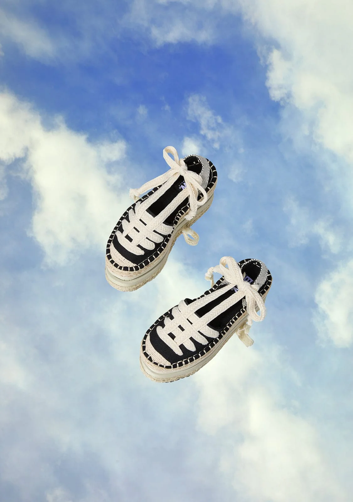 Black Straps Espadrilles B&W - Image 5