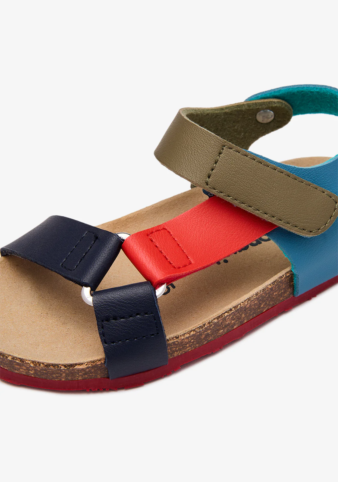 Blue Orange Strips Bio Sandals - Image 4