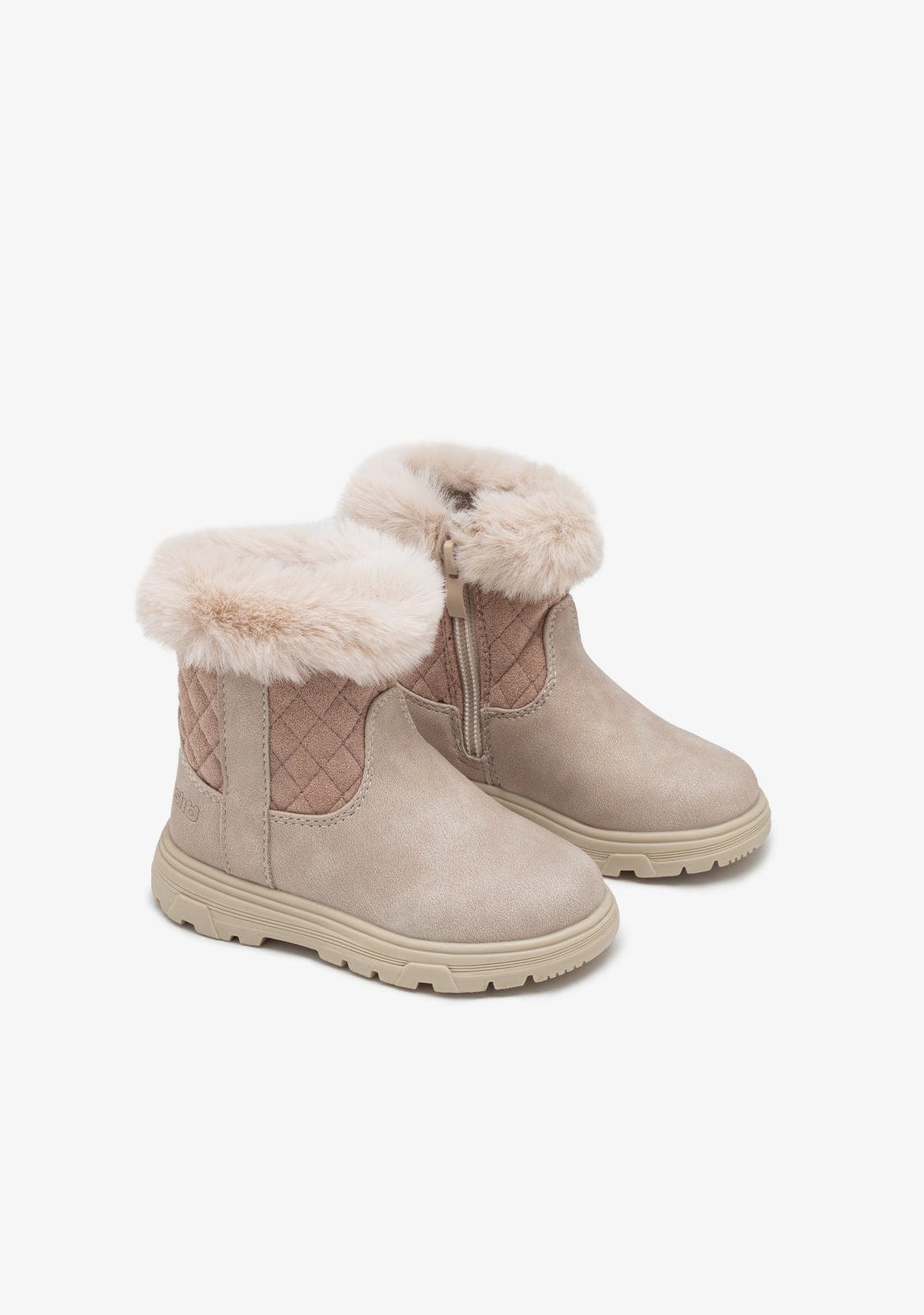 Beige Fur Boots - Image 2