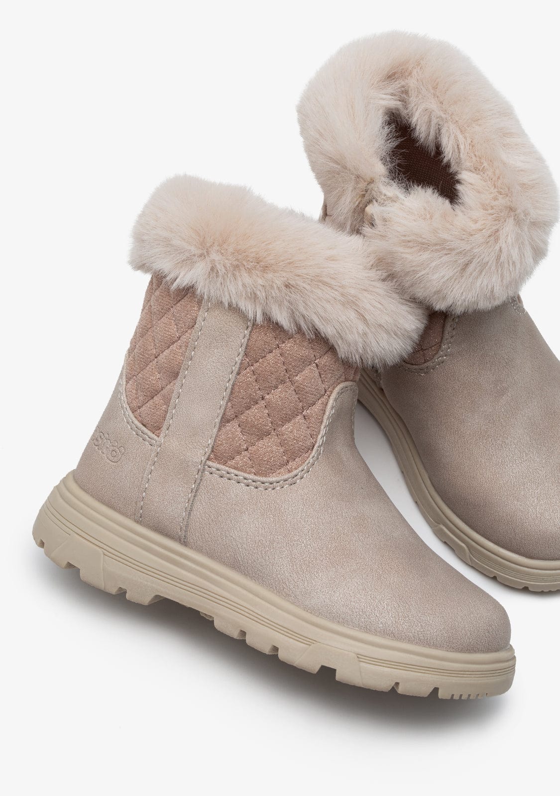 Beige Fur Boots - Image 3