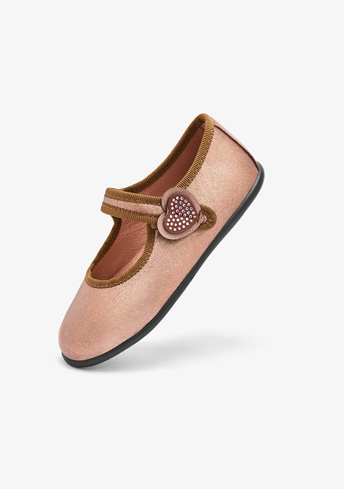 Bronze Strass Heart Mary Janes - Image 3