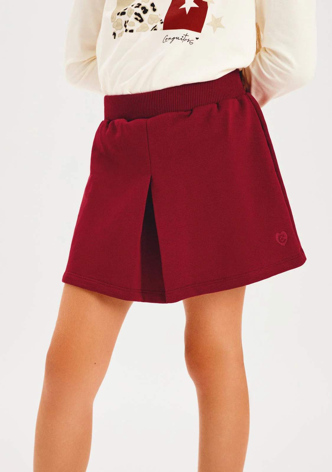 Burgundy Plush Skirt