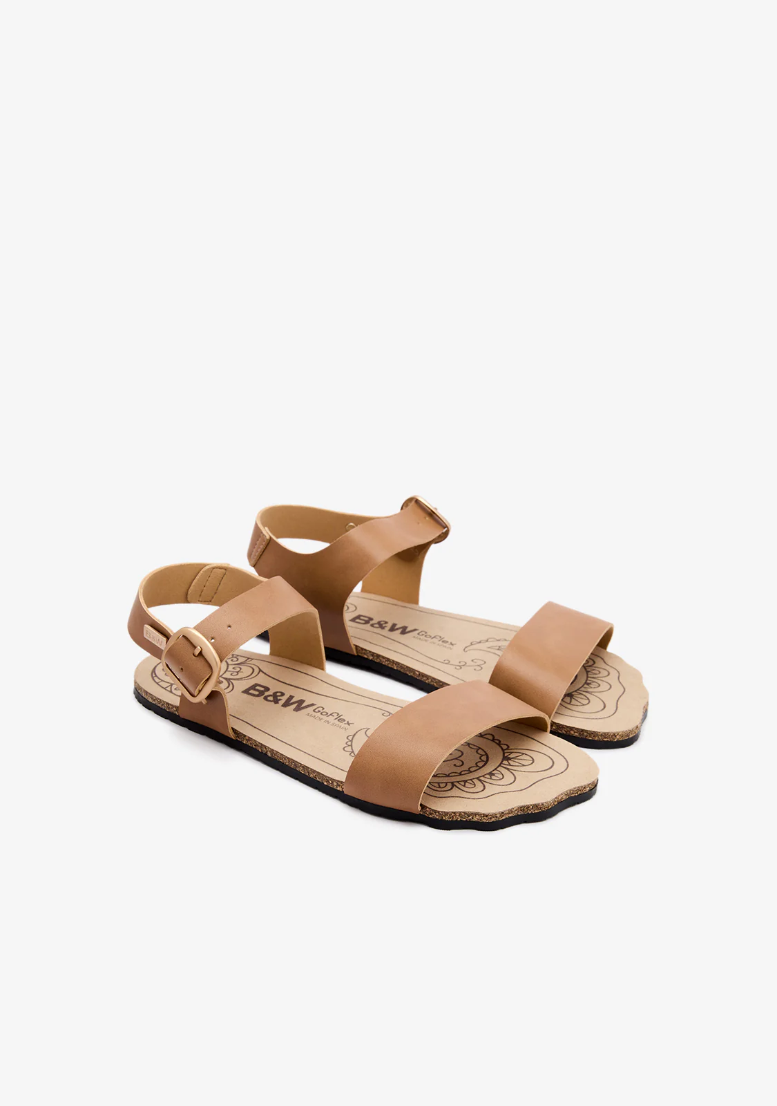 Camel Strap Barefoot Goflex Sandals - Image 2
