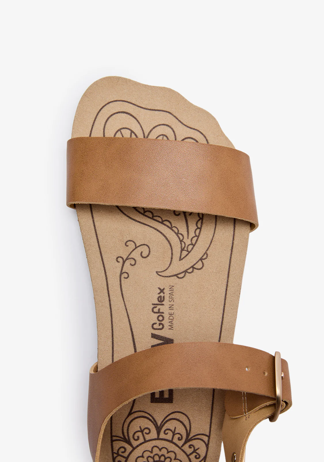 Camel Strap Barefoot Goflex Sandals - Image 4
