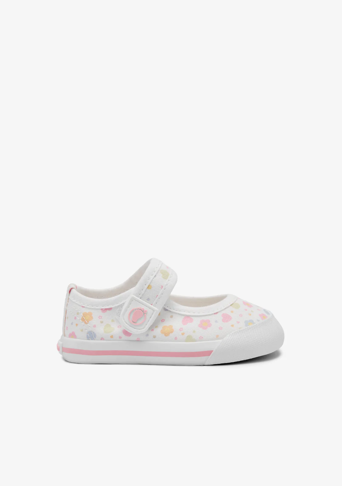 Flowers Canvas Barefoot Mary Janes