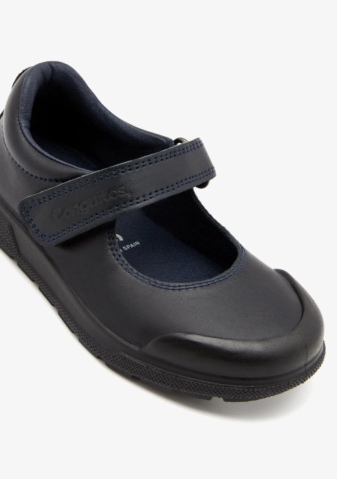 Girl's Navy Indestructibles School Shoes - Image 3