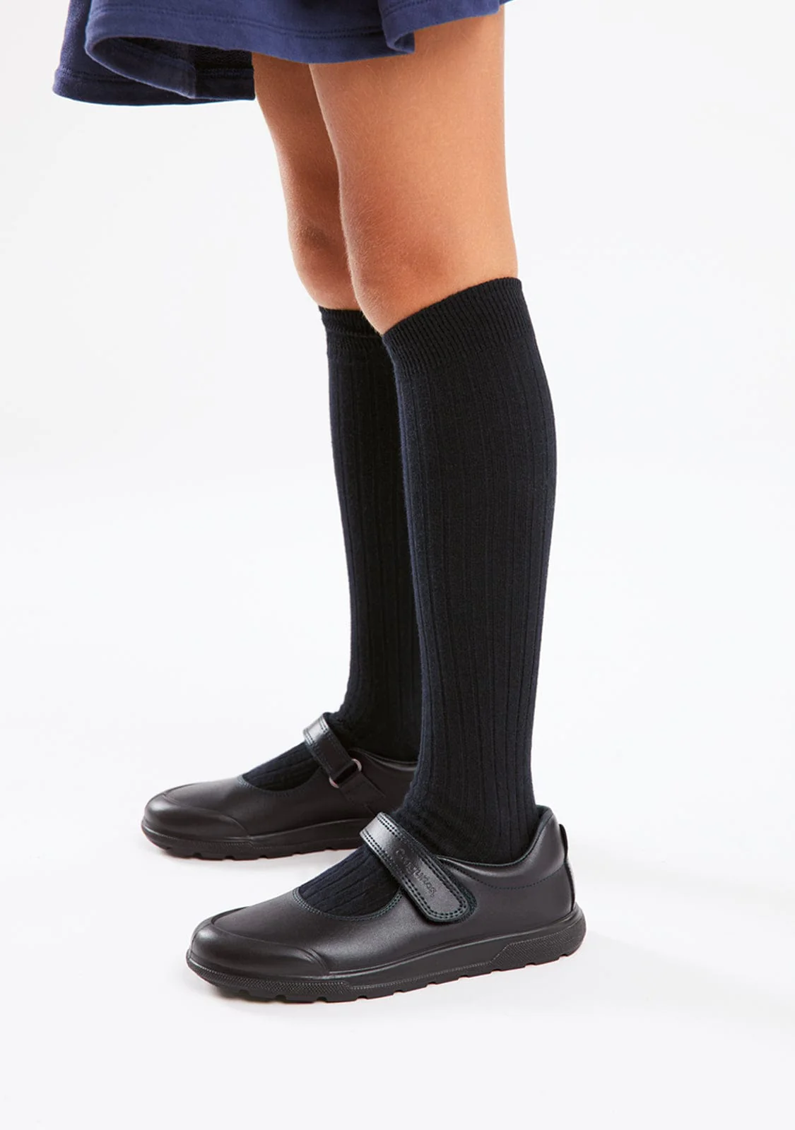 Girl's Navy Indestructibles School Shoes - Image 4