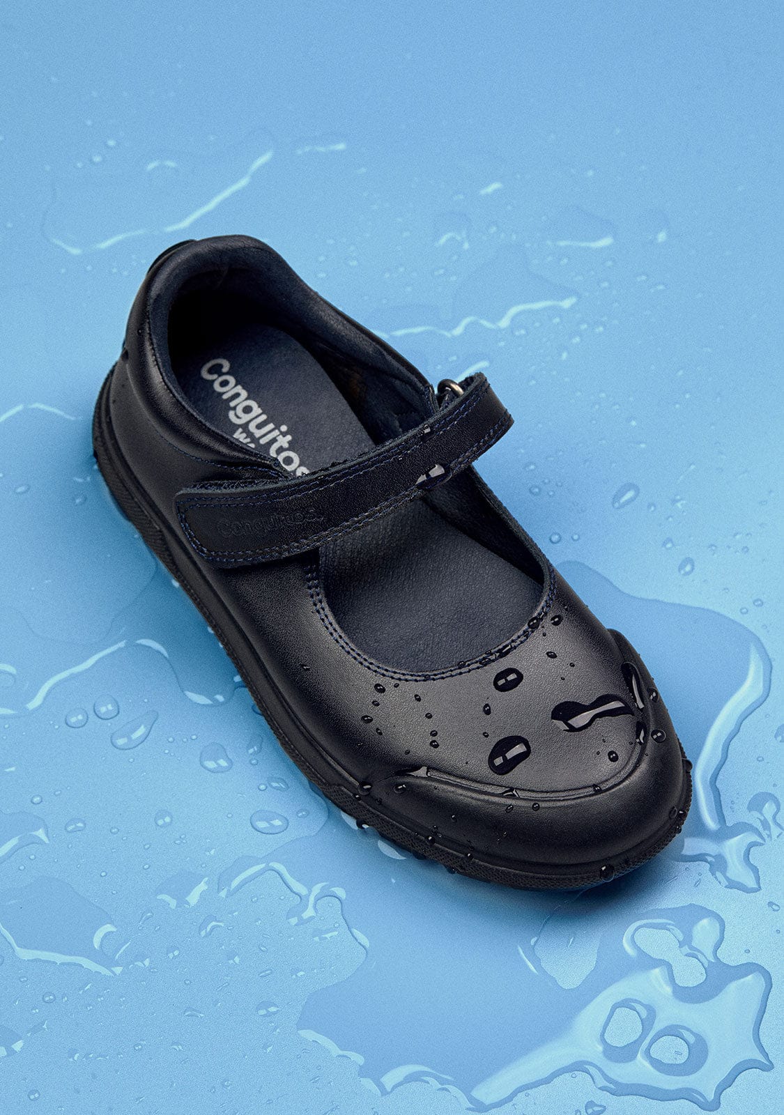 Girl's Navy Indestructibles School Shoes - Image 6