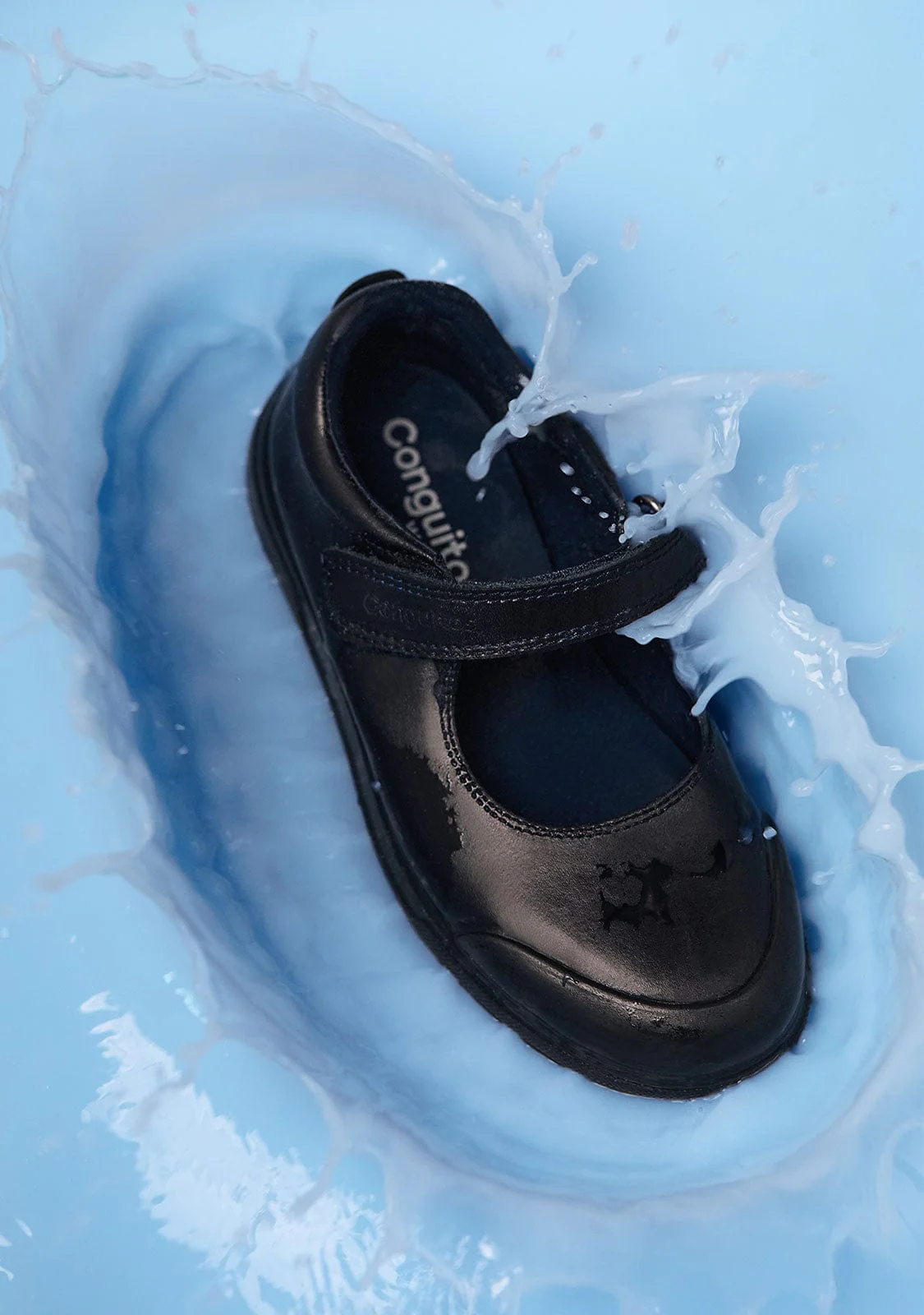 Girl's Navy Indestructibles School Shoes - Image 7