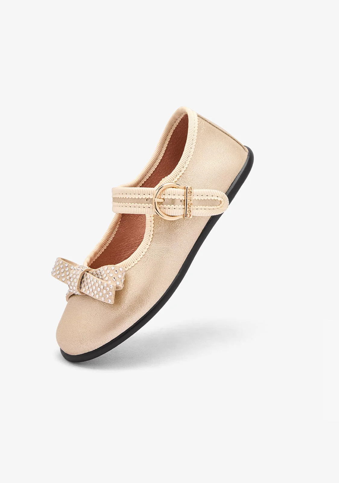 Gold Bow Mary Janes - Image 3