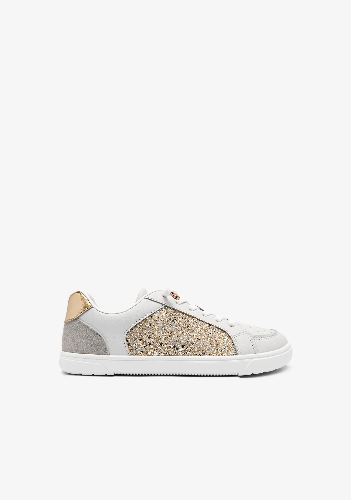 Gold Glitter Barefoot Goflex Sneakers B&W