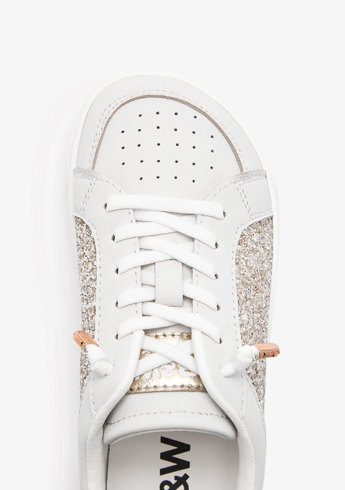 Gold Glitter Barefoot Goflex Sneakers B&W - Image 4