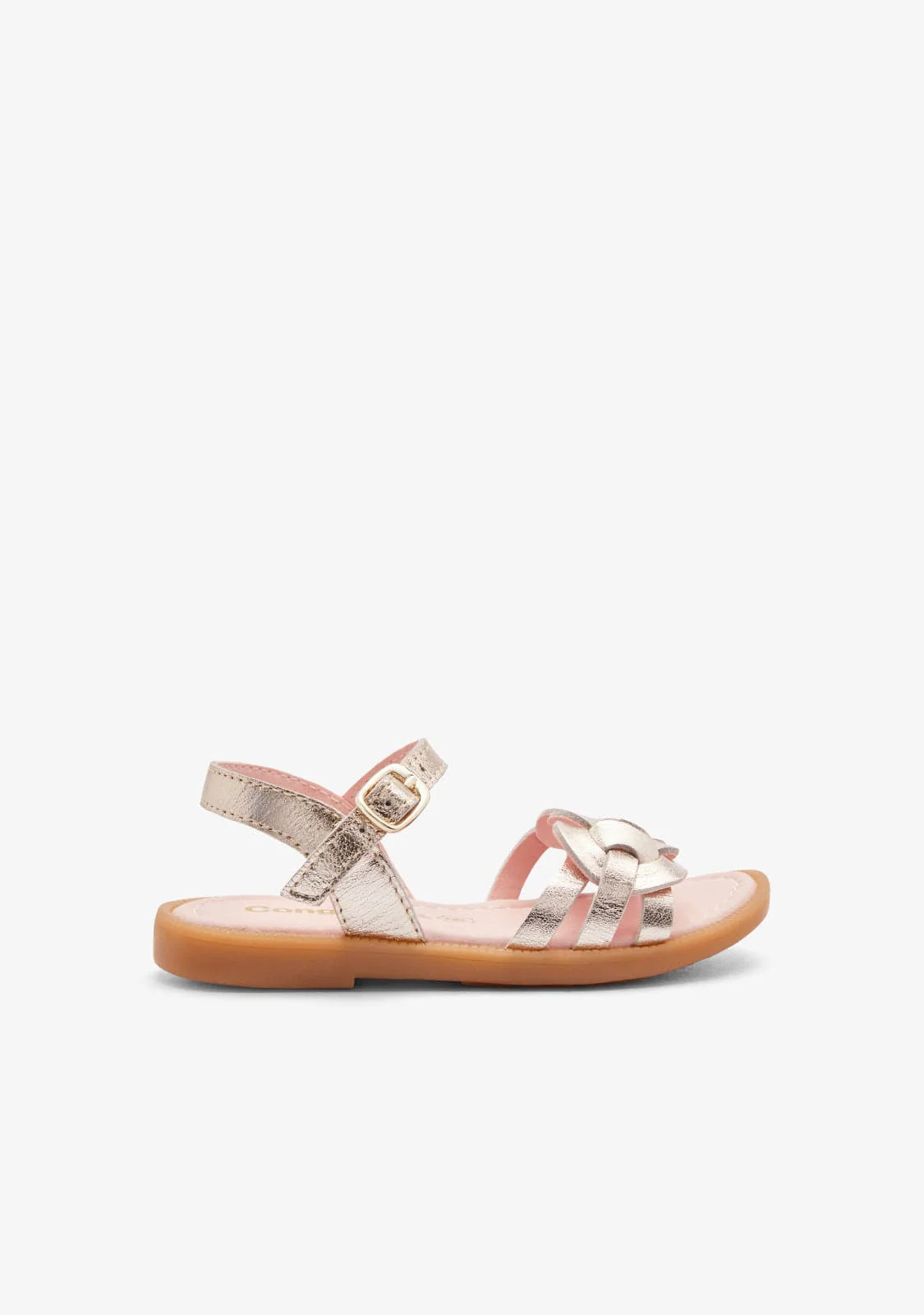 Gold Knot Buckle Sandals
