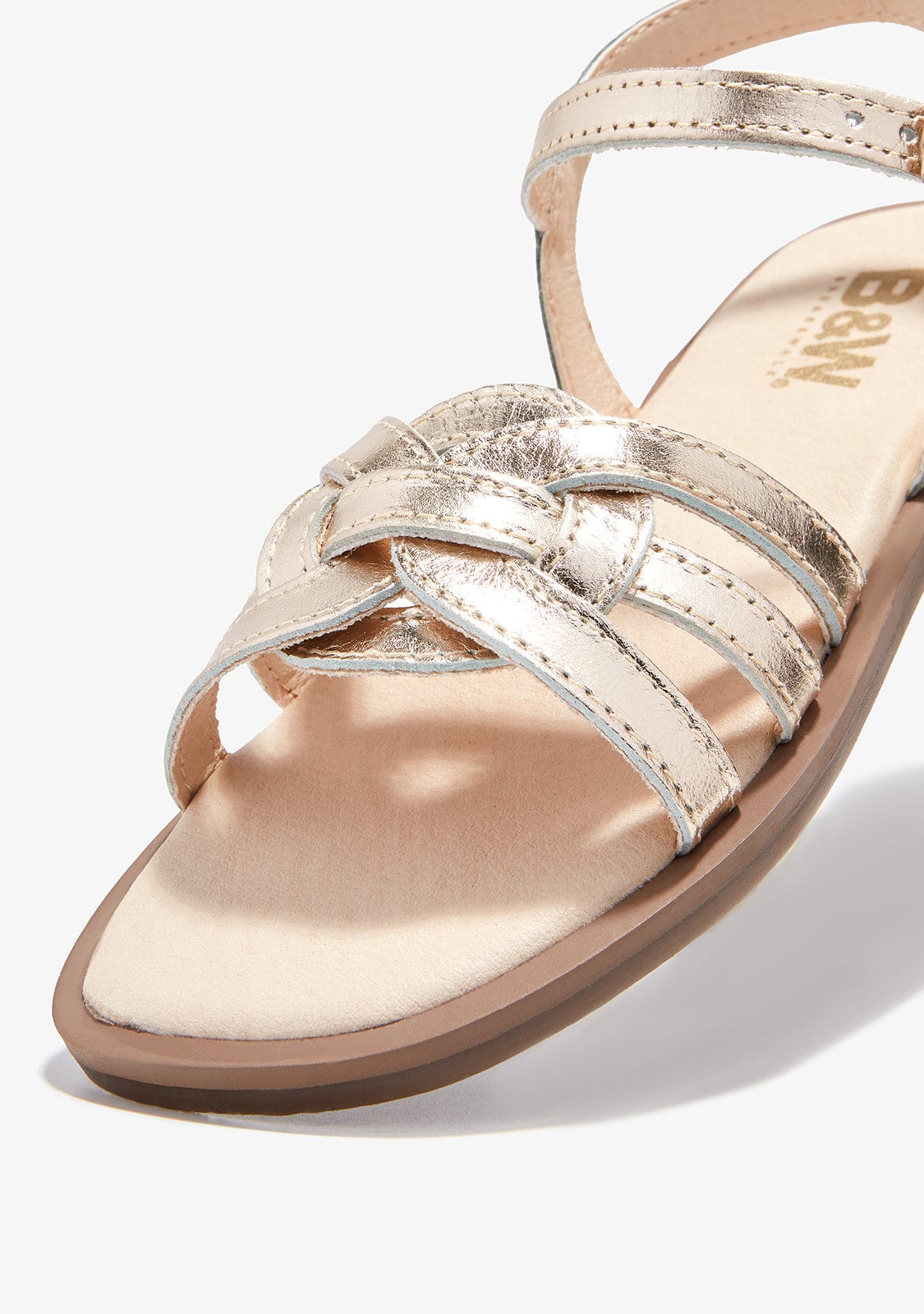 Gold Knot Sandals B&W - Image 3