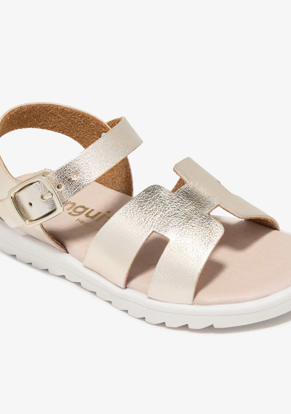 Gold Metalized Buckle Sandals - Image 3