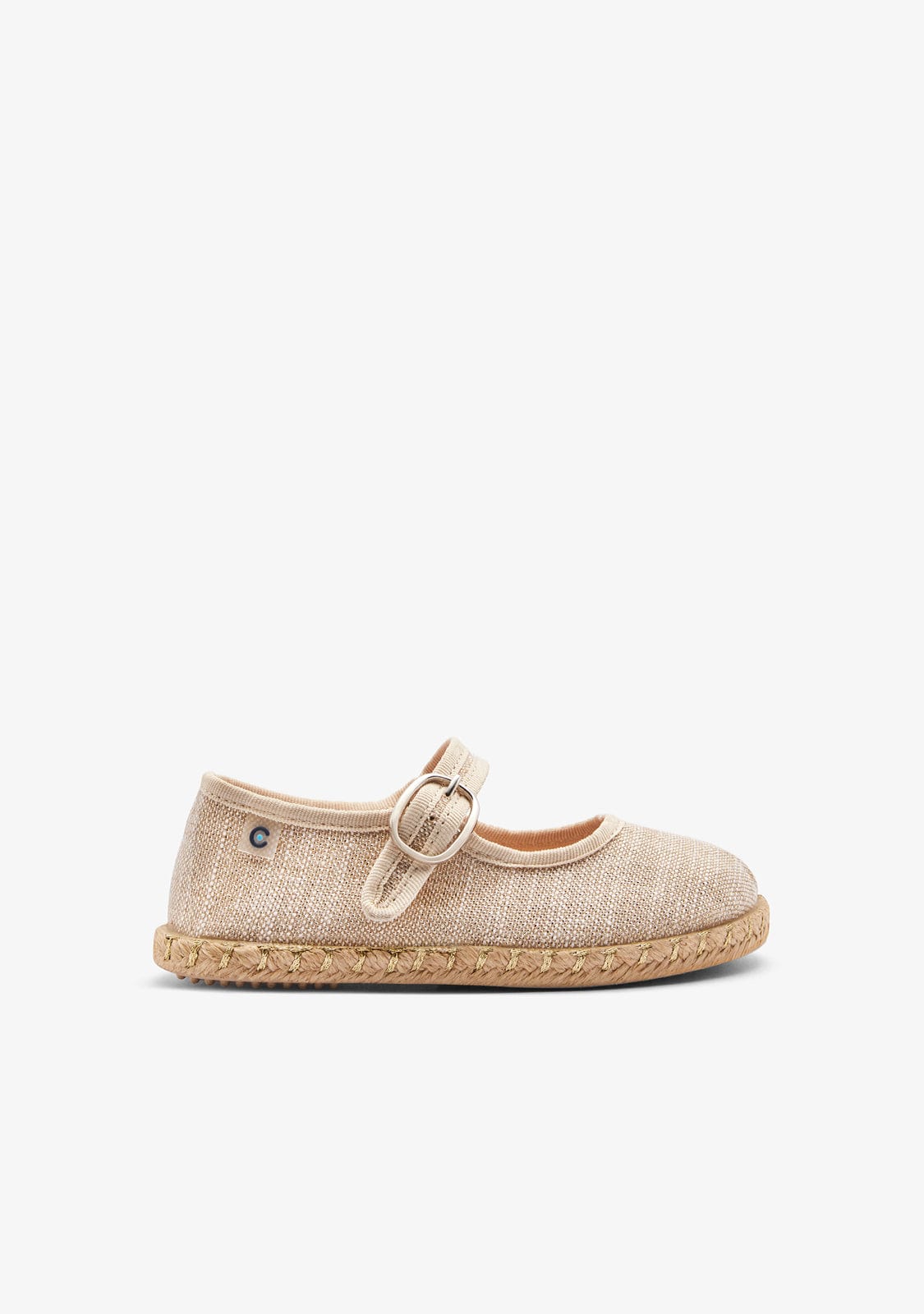 Gold Sack Buckle Espadrilles