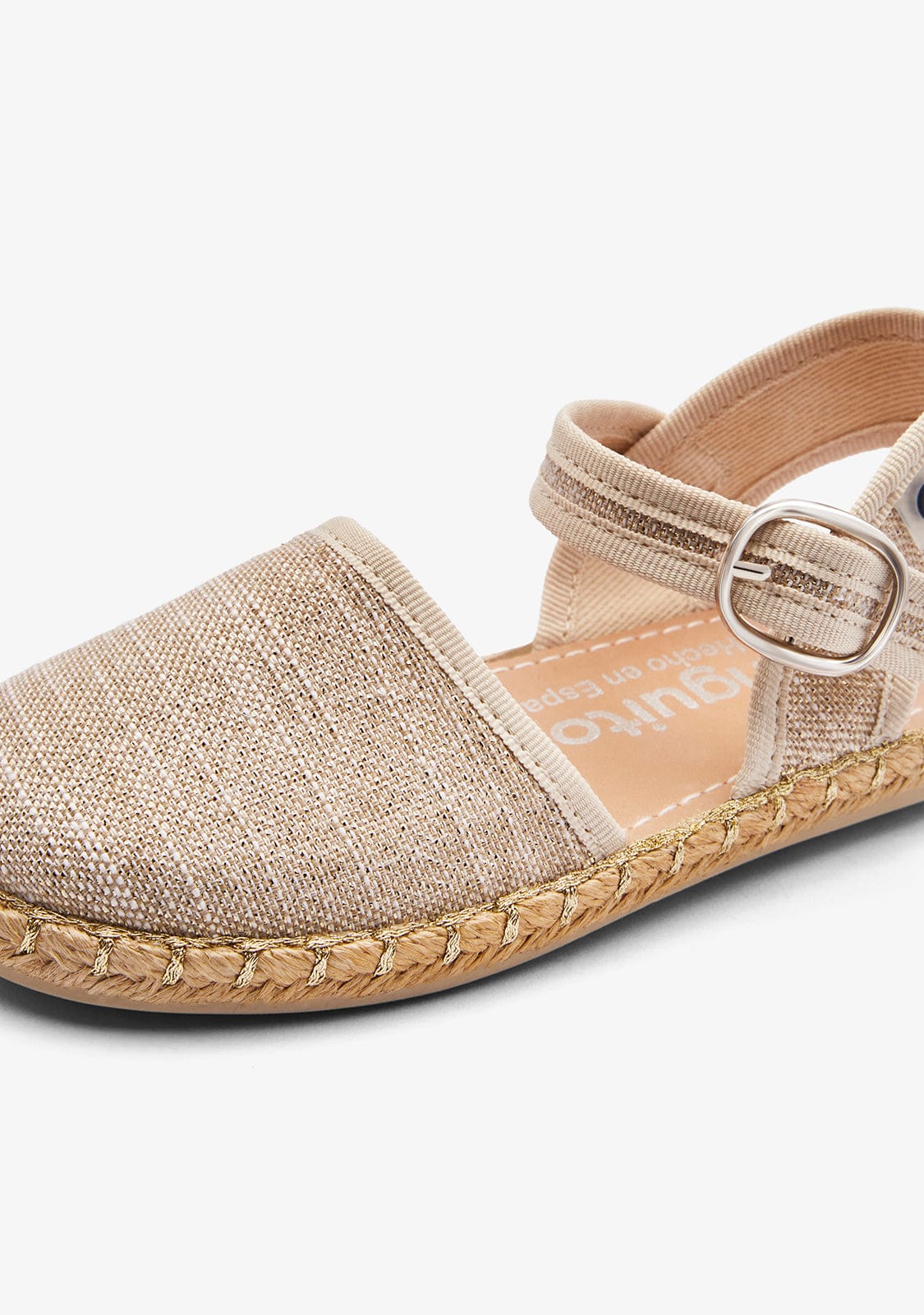 Gold Wire Buckle Espadrilles - Image 3